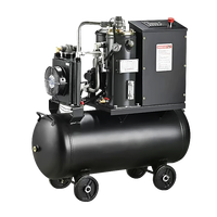 Compresor de Aire de Tornillo 4KW 220V con Tanque, Compresor de Tornillo Silencioso de Ahorro Energético, Directo de Fábrica