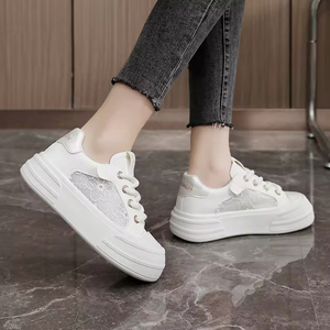 Zapatos de Mujer de Moda con Cordones Antideslizantes para Primavera/Verano, Transpirables, con Diseño Floral y Suela Gruesa - Product Image 1