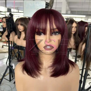 วิกผมลูกไม้ด้านหน้าแบบตรงวิกผมแท้สีดำสำหรับผู้หญิงผิวดำ - Product Image 2