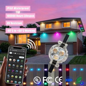 Wifi Permanent Outdoor Rgbw 3 Led <b>Point</b> <b>Lights</b> 12V 24V 36V Track Christmas Decorations Lighting for Home - Product Image 1