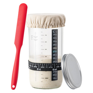 For 24oz Sourdough <b>Fermentation</b> <b>Jar</b> Dough Bread Baking Supplies Petri Dish Sealed <b>Jar</b> Jk-888 - Product Image 1