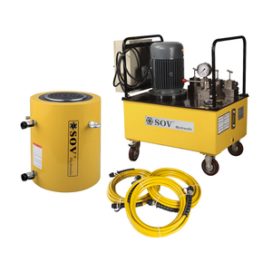 Cric hydraulique industriel Bibo ENERPAC 100 tonnes, double effet, réglable, en acier, avec retour d'huile, modèle SOV-CLRG - Product Image 6