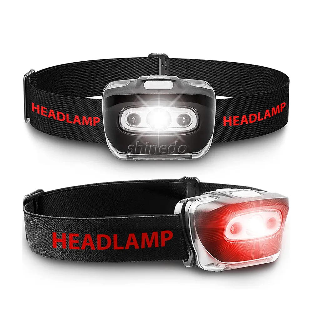 Waterproof Safety Light Headlamp 7 Modes Adjustable Headband Headlights Camping Head Lamp