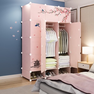 Maitian DIY Plastic Foldable <strong>Portable</strong> Folding Doors Cupboard Plastic Cube Cabinet Kids <strong>Wardrobe</strong> - Product Image 5