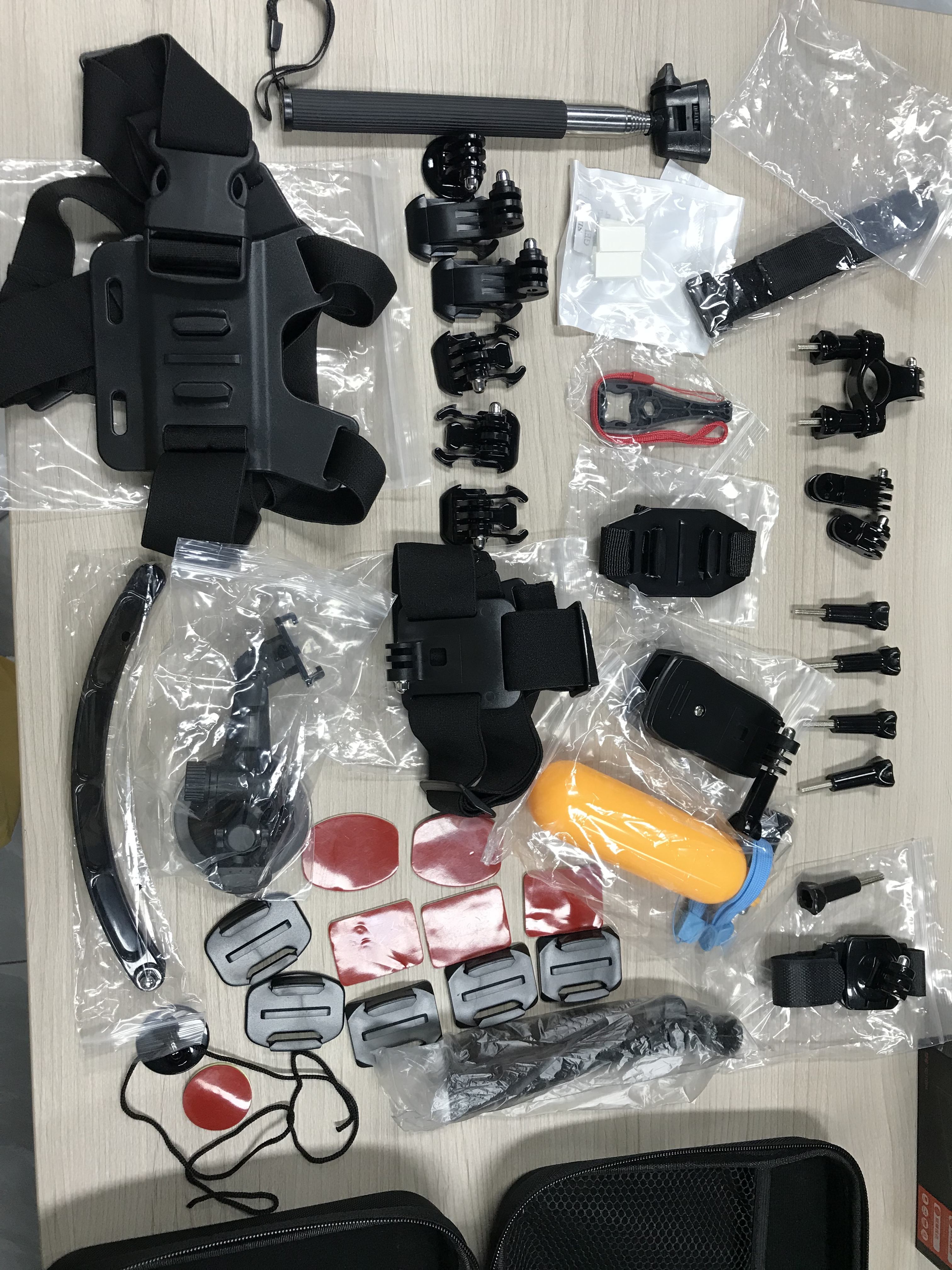 HONGDAK 50 in 1 Go Pro Accessories Set for GoPros Hero 13 12 11 10 9 8 7 6 5 4 Kit for Insta360 OSMO Yi Action Camera