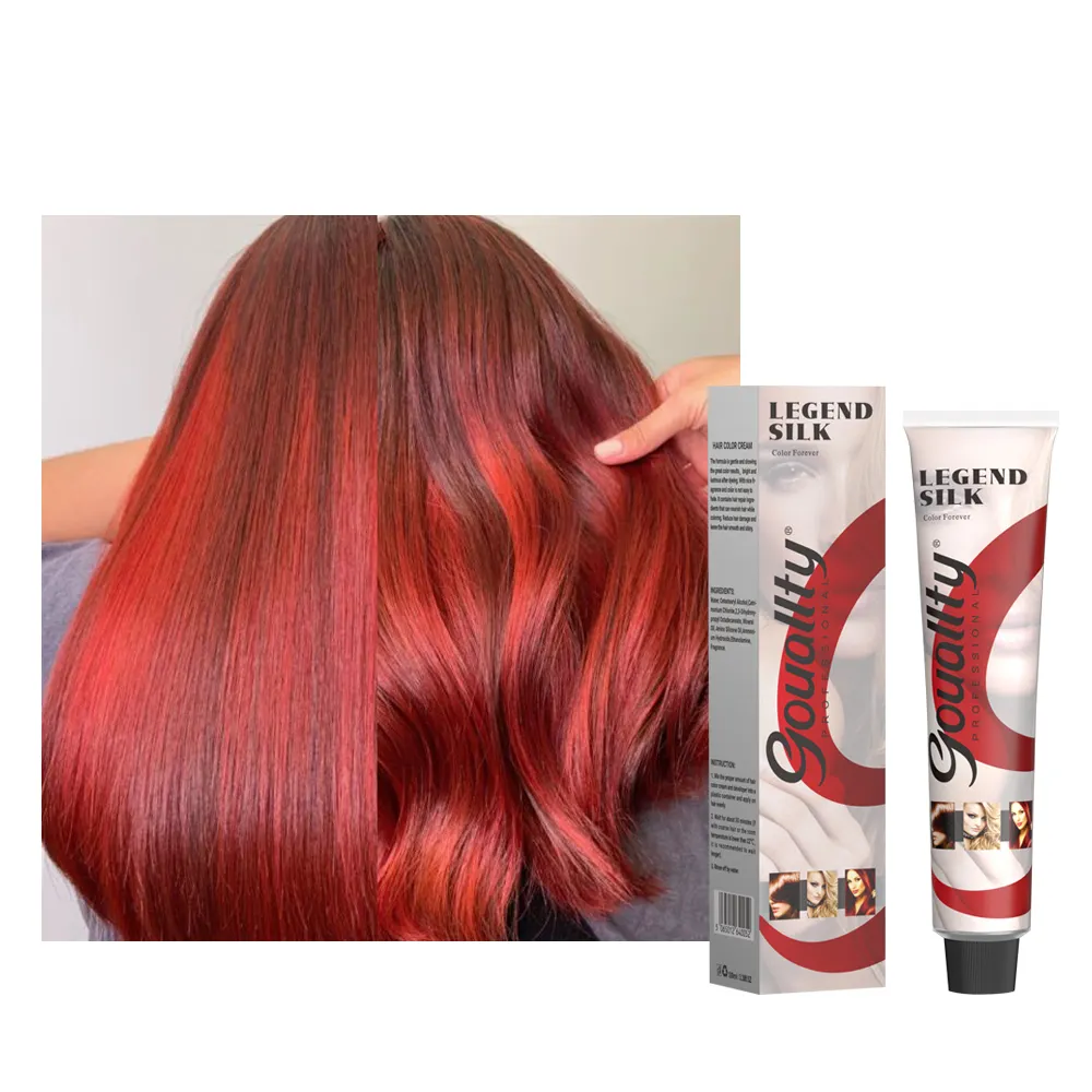 Wholesale Shine Permanent Natural Hair Dye Color Cream 100% Gray Coverage Hair Dye OEM / ODM Hair Product