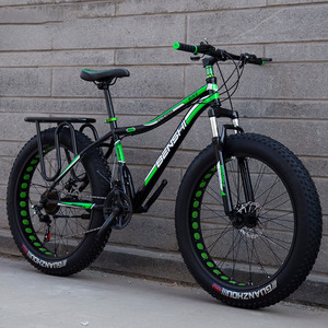<span class=keywords><strong>Bicicleta</strong></span> de Montaña de <span class=keywords><strong>26</strong></span> Pulgadas con Neumáticos Gruesos 4.0, Frenos de <span class=keywords><strong>Disco</strong></span> y Portaequipajes Trasero, <span class=keywords><strong>Bicicleta</strong></span> Todoterreno para Nieve, Montaña y Desplazamientos Diarios - Product Image 6