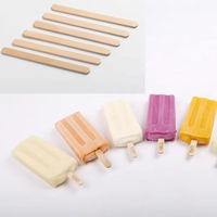 Bâtonnets de glace en bambou naturel de qualité alimentaire, écologiques, portables, petits, pour glaces maison