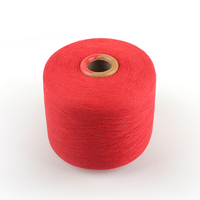 Red Regenerated Spun Yarn Knitting Regenerated Cotton Yarn Polyester Cotton Blended Socks Use Melange Yarn