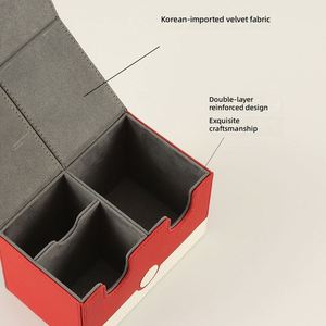 Boîte de rangement pour cartes en papier pour jeux de société et cartes TCG. Conception à double tiroir avec compartiment Commander adapté aux familles - Product Image 2