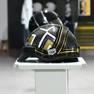 Accesorio de motocicleta de fábrica Casco de media cara de motocicleta con visera doble aprobado por DOT personalizado