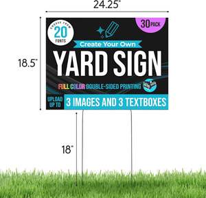 تصميم مخصص عاكس أبيض أسود البلاستيك في الهواء الطلق وقوف السيارات في الشوارع الفناء Pvc علامات الحديقة - Product Image 2