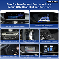 Autoradio Android 12,3 pouces avec écran tactile pour Lexus ES 2013-2017, CarPlay, Android Auto, GPS, système multimédia stéréo, WIFI, 4G, 360