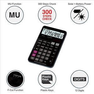 Calculatrice électronique d'entreprise NOVISON à 12 chiffres, modèle LL-20260626-56, fonctionnant sur piles bouton, écran LCD - Product Image 5