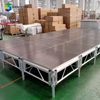 Plataforma de Escenario Móvil Impermeable de Bajo Costo con Bloqueo Rápido, Plataforma de Aluminio para Eventos y Conciertos