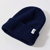 Étiquettes personnalisées, broderie 3D, chapeaux d'hiver à motif Argyle, bonnets en tricot gaufré pour les voyages