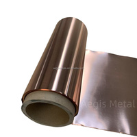 Bobine de feuille de cuivre ultra fine/99.95% bandes de cuivre pur/1 2 3 5 8 10 25 50 microns rouleau de feuille de cuivre