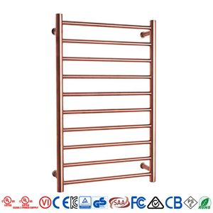 <span class=keywords><strong>Radiateur</strong></span> Électrique Mural de Luxe Moderne en Acier Inoxydable 304 Or Rose Chauffant à 4 Barres, Porte-Serviettes Chauffant 80cm <span class=keywords><strong>pour</strong></span> <span class=keywords><strong>Salle</strong></span> de Bain - Product Image 2