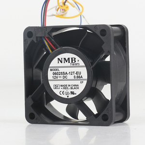 NMB 5V 24V 48V DC12V 0.66A AC EC 6025 60X 60X 25MM 6CM <span class=keywords><strong>PWM</strong></span>デュアルボールシャーシ高空気ボリューム4ワイヤー06025SA-12T-EU冷却ファン - Product Image 1