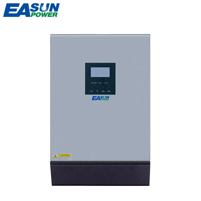 EASUN POWER 5kva Solar Inverter 4000W 48V 230V Pure Sine Wave Hybrid Inverter Built-in 80A MPPT Solar Controller Battery Charger