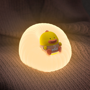 ICARER FAMILY Happy Duckling Night Light Lámpara LED decorativa <span class=keywords><strong>de</strong></span> silicona para uso en dormitorio <span class=keywords><strong>de</strong></span> niños - Product Image 2