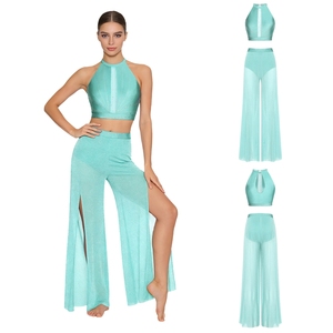 Womens Lyrical <b>Dance</b> Outfit Tank Top And Wide Leg Pants Sets Modern <b>Dance</b> Costumes For Latin <b>Dance</b> <b>Dress</b> Dancing Balloons - Product Image 5