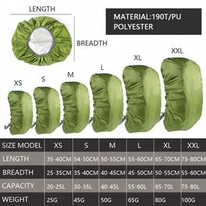 Meilleur sac à dos de voyage vert à haute visibilité avec housse de pluie intégrée pour sac à dos - Product Image 2