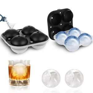 Hot Sale Custom Silicone <b>Mini</b> Ice Mold Ball Maker Mold Portable Eco Friendly Reusable Eco-Friendly Ice Sphere Tray - Product Image 4