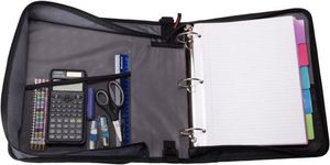 Free Sample BSCI 380 Sheet Capacity Durable 3 <b>Ring</b> <b>Binder</b> With Zipper Sturdy Storage to Keep Documents Organized - Product Image 6