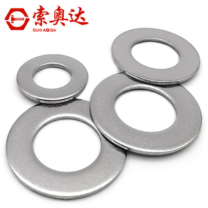 Suo Ao Da 201 304 Stainless Steel Flat Washers <b>M3</b>-M30 Metal <b>Screw</b> Ring - Product Image 1