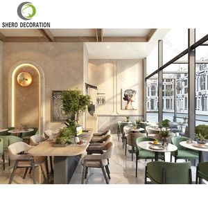 Decoración de panadería boutique, diseño de mostrador de barra de mármol de lujo personalizado, mostrador de exhibición de vidrio para panadería. - Product Image 4