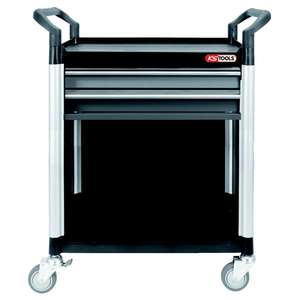 KS <b>TOOLS</b> - 800.0031 Workshop service <b>trolley</b>+2drawers+lining - EAN 4042146215395 ROLLING WORKSHOPS HAND TRUCKS AND UTILITY CARTS - Product Image 1
