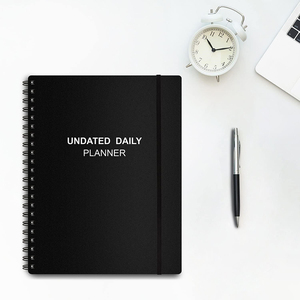 Organiseur d'emploi du temps sans dates, comprenant les arrangements par heure, les points d'<span class=keywords><strong>action</strong></span>, le contenu de suivi, grand classeur d'emploi du temps, carnet de planification - Product Image 5