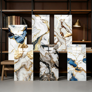 FONJUE PET Film Adhésif Mural Effet <span class=keywords><strong>Bois</strong></span> et Marbre, Rouleau Décoratif Étanche pour Revêtement Mural Intérieur, Panneau de Rénovation Auto-Adhésif - Product Image 2