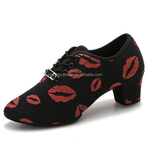 Práctica Enseñanza Danza Estudio Split Sole 4,5 cm Cuban Heel Jazz/Latin/Bachata/<span class=keywords><strong>Salsa</strong></span> Zapatos <span class=keywords><strong>de</strong></span> <span class=keywords><strong>baile</strong></span> - Product Image 2
