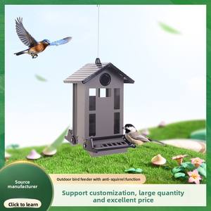 חוצי גבול חדש חיצוני חכם עמיד בפני לחץ-סנאי מתכת בצורת בית ציפורים - Product Image 5