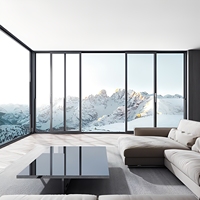 Ventanas Corredizas Horizontales Modernas de Aleación de Aluminio ZEYI con Rotura de Puente Térmico, Diseño de 3 Paneles para Uso en Hoteles