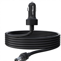 Câble d'alimentation DC tressé 16AWG 3M/10FT 12V personnalisé pour Starlink Mini, allume-cigare et adaptateur de chargeur de voiture