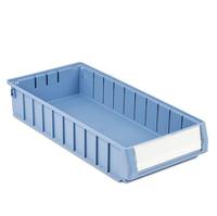 Bacs rectangulaires empilables en PP, robustes, moulés par injection, bacs multi-usages colorés