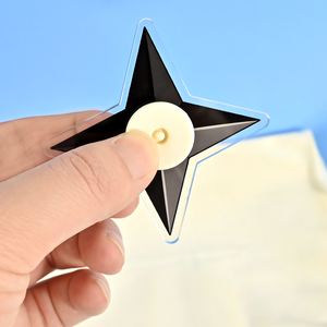 Tùy chỉnh Anime Acrylic <span class=keywords><strong>Keychain</strong></span> hai mặt in xoay Ninja vũ khí túi quyến rũ nhựa móc chìa khóa đồ chơi - Product Image 5