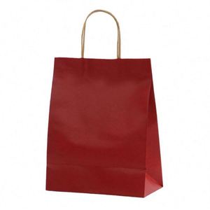 Sacs shopping en papier kraft de haute qualité imprimés sur mesure avec poignées pour les promotions - Product Image 6