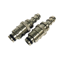 Raccord rapide hydraulique en acier inoxydable, connecteur mâle pour tuyau de gaz, raccord pneumatique droit
