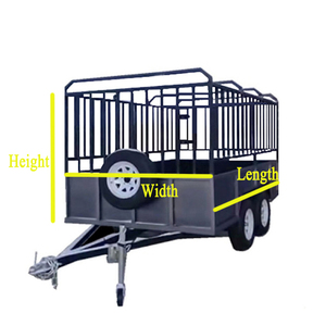 AOMAI Haute Qualité pour Voitures, Deux <span class=keywords><strong>Chevaux</strong></span>, Plans DIY, Véhicule Plus Grand, Construisez Votre Propre Ferme, Cargo, pour le Transport d'Animaux - Product Image 2