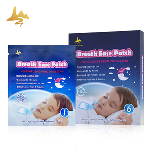 Precio al por mayor de fábrica Alergias de la nariz Mentol natural Transdérmico Bebé Niños Dormir Aliento Facilidad Parche - Product Image 1