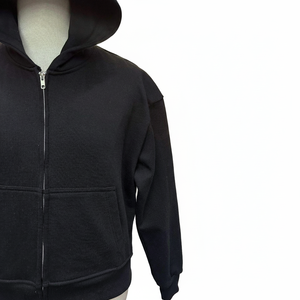Custom Men's 100% Cotton Heavy <b>Weight</b> Fleece Zipper-Up Eco-Friendly Hoodies-Luxury Quality <b>Blank</b> Design Comfortable Breathable - Product Image 3
