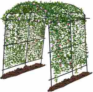 Nouveau style de <span class=keywords><strong>treillis</strong></span> décoratif en fil d'acier inoxydable <span class=keywords><strong>pour</strong></span> jardin, avec tunnel arqué haut <span class=keywords><strong>pour</strong></span> plantes <span class=keywords><strong>grimpantes</strong></span> et <span class=keywords><strong>fleurs</strong></span> d'extérieur - Product Image 1