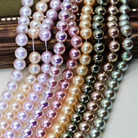 Perles de verre de 3 à 16 mm, gamme complète, fournisseur unique, perles rondes en vrac pour la fabrication de colliers, bracelets et bijoux