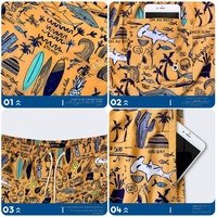Shorts de plage Nene transfrontaliers classe A pour hommes, séchage rapide, grande taille, coupe ample, doublure intégrée, jambe droite, en nylon/cachemire