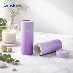 Caja de Cartón Kraft para Velas de Cera de Soja Ecológicas de Diseño Personalizado, Difusor de Aroma, Caja de Papel para Velas, Perfume en Cilindro - Product Image 3