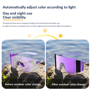 フレームレスファッション屋外<span class=keywords><strong>UV400</strong></span>スポーツメガネカスタムロゴスポーツサングラスナノアンチフォグスポーツメガネ工場出荷価格 - Product Image 2